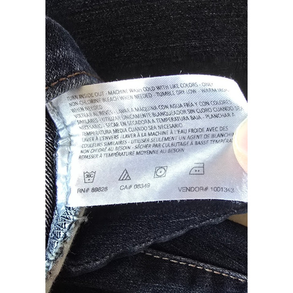 Vintage America Blues Boho Bootcut Women's 8 Blue Dark Wash Embroidered Pockets - Picture 6 of 16